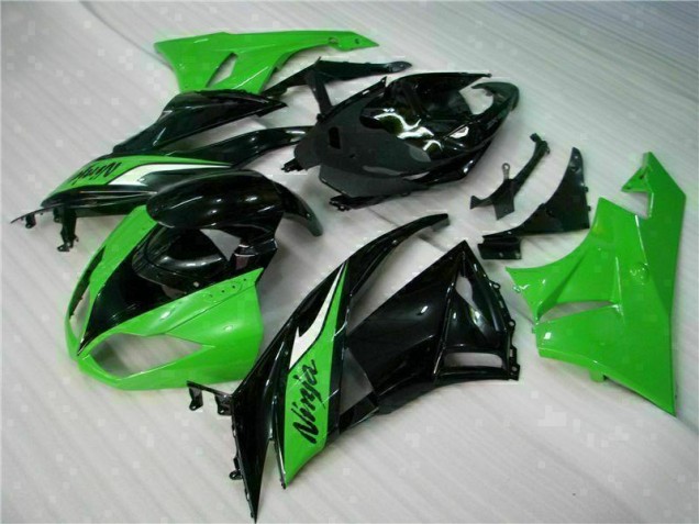 ABS 2009-2012 Black Green Kawasaki ZX6R Bike Fairing Kit Canada ABS 2009-2012 Black Green Kawasaki ZX6R Bike Fairing Kit Canada