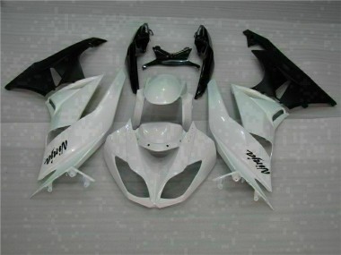 2009-2012 White Black Kawasaki ZX6R Motorcycle Fairings Kits Canada
