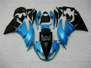2009-2012 Blue Black Kawasaki ZX6R Motorcyle Fairings Canada