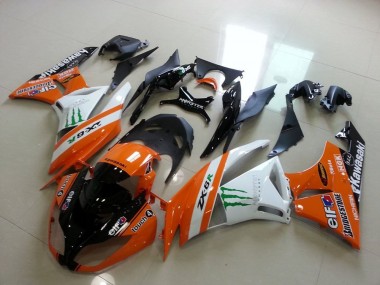 ABS 2009-2012 Orange Monster Kawasaki ZX6R Motorcycle Replacement Fairings Canada
