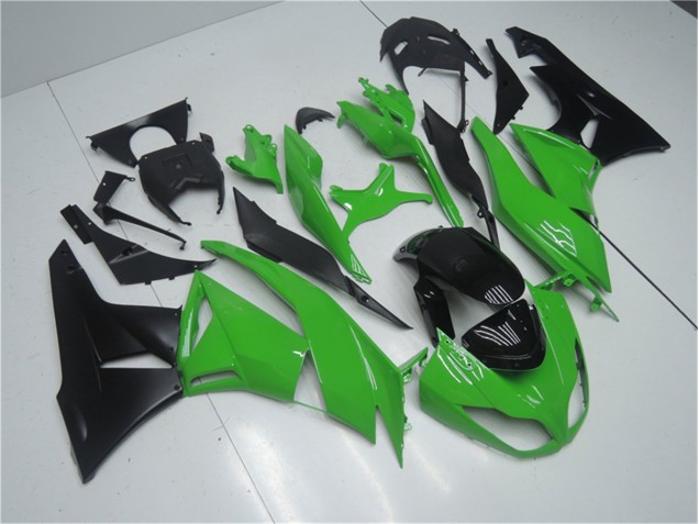 ABS 2009-2012 Green Black Kawasaki ZX6R Replacement Motorcycle Fairings Canada ABS 2009-2012 Green Black Kawasaki ZX6R Replacement Motorcycle Fairings Canada