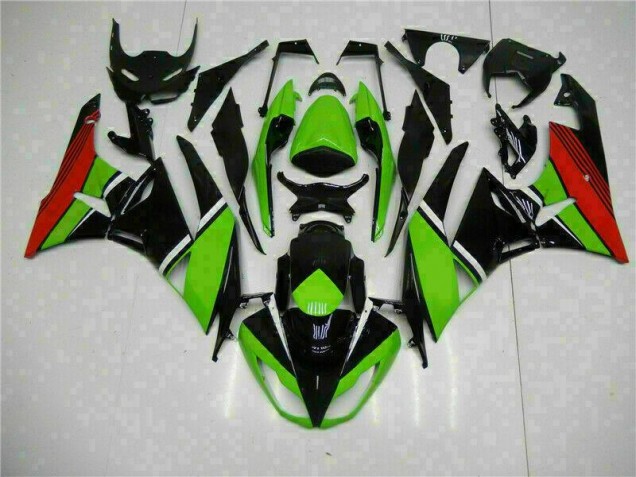 2009-2012 Black Green Red Kawasaki ZX6R Bike Fairing Kit Canada