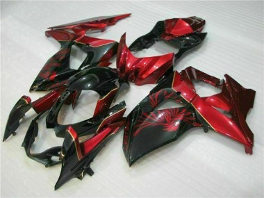 2009-2016 Red Flame Black Suzuki GSXR1000 Motorcycle Replacement Fairings Canada