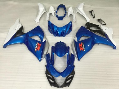 ABS 2009-2016 Blue White Suzuki GSXR1000 Motor Fairings Canada