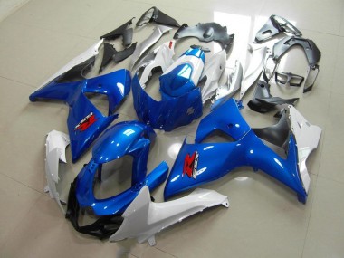 2009-2016 Blue and White OEM Style Suzuki GSXR 1000 K9 Bike Fairing Kit Canada