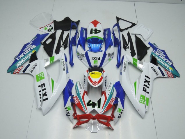 ABS 2009-2016 Fixi Light Blue Suzuki GSXR 1000 K9 Replacement Fairings Canada ABS 2009-2016 Fixi Light Blue Suzuki GSXR 1000 K9 Replacement Fairings Canada