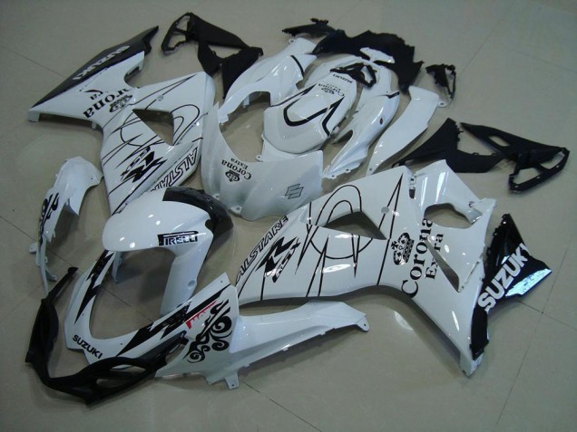 ABS 2009-2016 White Corona Suzuki GSXR 1000 K9 Motorcylce Fairings Canada ABS 2009-2016 White Corona Suzuki GSXR 1000 K9 Motorcylce Fairings Canada