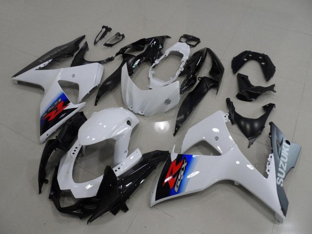 ABS 2009-2016 White Silver Suzuki GSXR 1000 K9 Motorcycle Fairing Kit Canada ABS 2009-2016 White Silver Suzuki GSXR 1000 K9 Motorcycle Fairing Kit Canada
