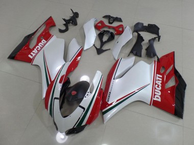 2011-2014 White Red Ducati 1199 Motorcycle Fairing Kits Canada