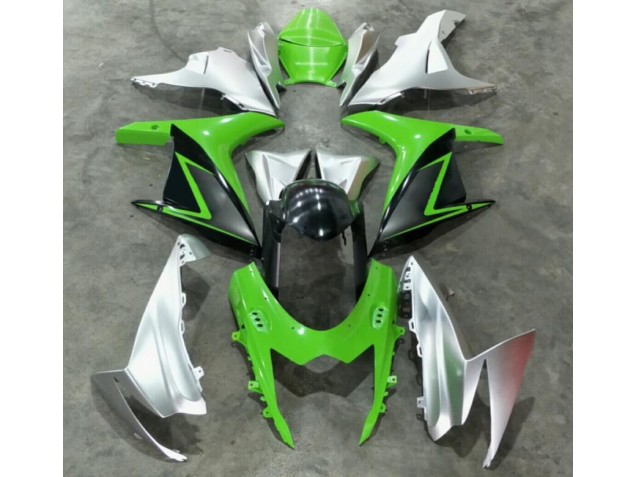 ABS 2011-2021 Green Silver Suzuki GSXR 600/750 Bike Fairing Kit Canada ABS 2011-2021 Green Silver Suzuki GSXR 600/750 Bike Fairing Kit Canada