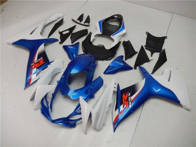 ABS 2011-2021 Blue White Suzuki GSXR 600/750 Motorcycle Replacement Fairings Canada ABS 2011-2021 Blue White Suzuki GSXR 600/750 Motorcycle Replacement Fairings Canada