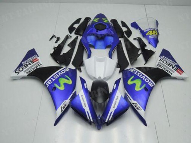 ABS 2012-2014 Blue White Black Yamaha YZF R1 Motorcycle Replacement Fairings Canada ABS 2012-2014 Blue White Black Yamaha YZF R1 Motorcycle Replacement Fairings Canada