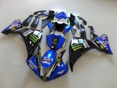 2012-2014 Blue Black Monster Yamaha YZF R1 Motorbike Fairing Canada