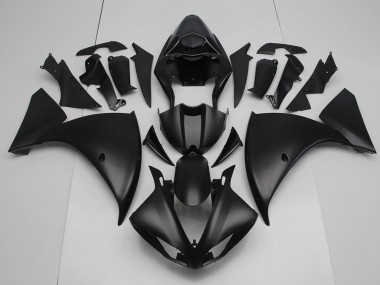 2012-2014 Matte Black Yamaha YZF R1 Replacement Motorcycle Fairings Canada