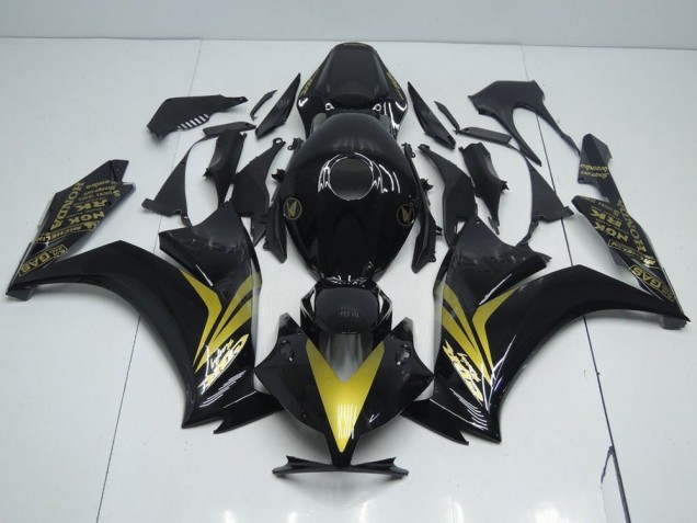 ABS 2012-2016 Glossy Black and Gold Honda CBR1000RR Replacement Fairings Canada ABS 2012-2016 Glossy Black and Gold Honda CBR1000RR Replacement Fairings Canada