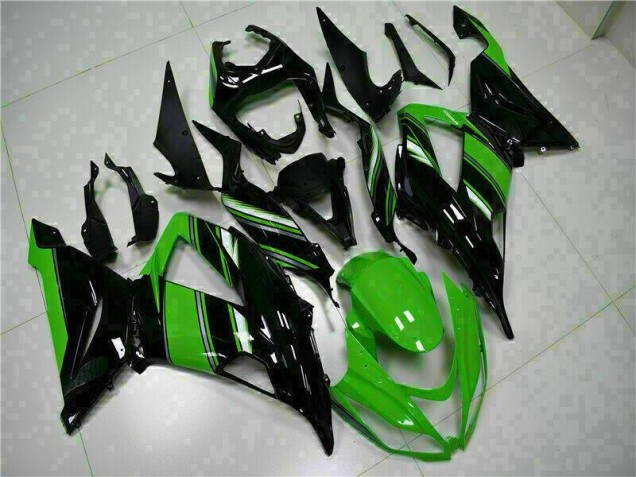 ABS 2013-2018 Black Green Kawasaki ZX6R Motor Fairings Canada ABS 2013-2018 Black Green Kawasaki ZX6R Motor Fairings Canada