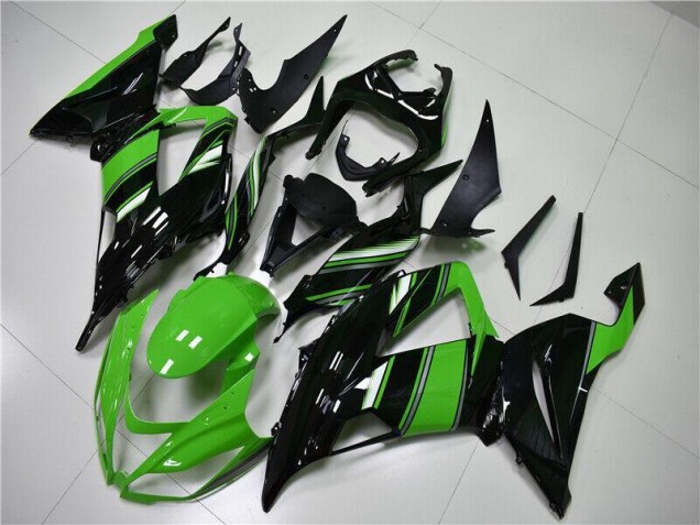 ABS 2013-2018 Green Black Kawasaki ZX6R Motorcycle Fairings Canada ABS 2013-2018 Green Black Kawasaki ZX6R Motorcycle Fairings Canada