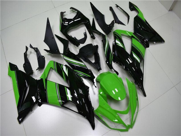 ABS 2013-2018 Green Black Kawasaki ZX6R Motorcycle Fairings Canada ABS 2013-2018 Green Black Kawasaki ZX6R Motorcycle Fairings Canada