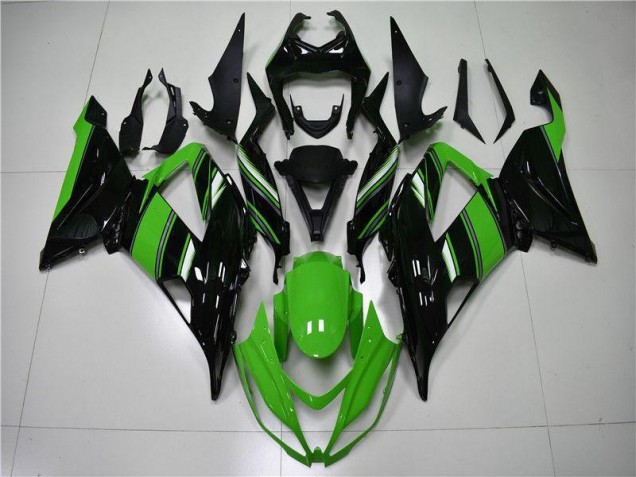 ABS 2013-2018 Green Black Kawasaki ZX6R Motorcycle Fairings Canada ABS 2013-2018 Green Black Kawasaki ZX6R Motorcycle Fairings Canada