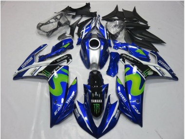 2015-2022 Movistar Yamaha YZF R3 Motorcycle Replacement Fairings Canada