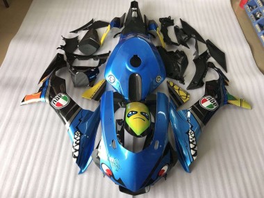 ABS 2015-2019 Blue Shark Yamaha YZF R1 Motorbike Fairing Canada