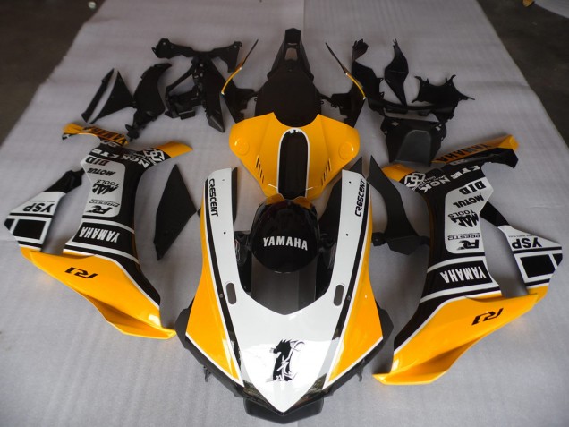 ABS 2015-2019 Yellow White Black Yamaha YZF R1 Motorbike Fairing Kits Canada ABS 2015-2019 Yellow White Black Yamaha YZF R1 Motorbike Fairing Kits Canada