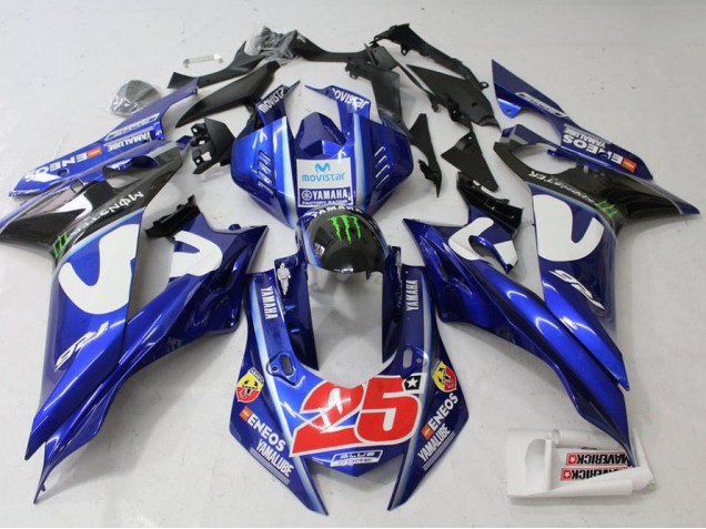 ABS 2017-2021 Movistar Yamaha YZF R6 Motorcylce Fairings Canada ABS 2017-2021 Movistar Yamaha YZF R6 Motorcylce Fairings Canada