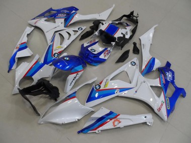 ABS 2009-2014 Blue White BMW S1000RR Motorcycle Fairing Kit Canada