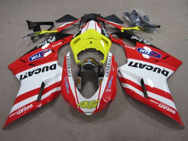 ABS 2007-2014 Red White Generali 46 Ducati 1098 848 Motorcycle Fairings Canada