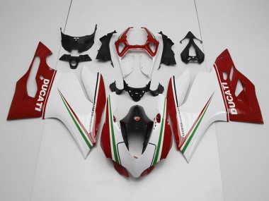 2011-2014 White Red Ducati 1199 Motor Bike Fairings Canada