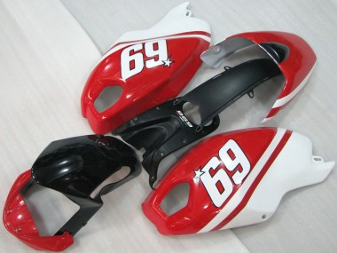 2008-2012 Black Red White 69 Ducati Monster 696 Moto Fairings Canada
