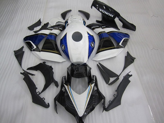 ABS 2004-2005 Black White Blue Honda CBR1000RR Motorcycle Fairings Kit Canada ABS 2004-2005 Black White Blue Honda CBR1000RR Motorcycle Fairings Kit Canada