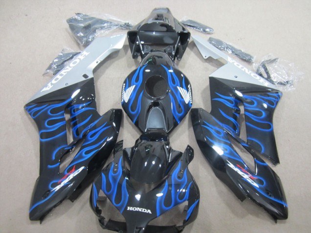 ABS 2004-2005 Black Blue Flame Honda CBR1000RR Motorcycle Fairing Canada ABS 2004-2005 Black Blue Flame Honda CBR1000RR Motorcycle Fairing Canada