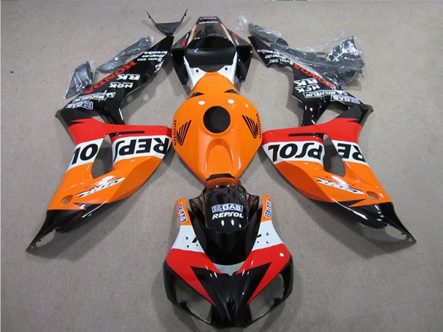 ABS 2006-2007 Orange Repsol Honda CBR1000RR Motorcyle Fairings Canada ABS 2006-2007 Orange Repsol Honda CBR1000RR Motorcyle Fairings Canada
