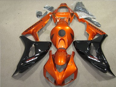ABS 2006-2007 Black Orange Fireblade Honda CBR1000RR Motorbike Fairing Canada