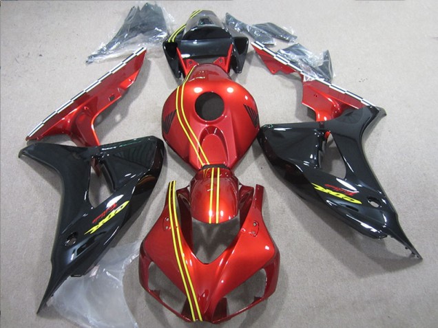 ABS 2006-2007 Black Red Yellow Honda CBR1000RR Motorcycle Replacement Fairings Canada ABS 2006-2007 Black Red Yellow Honda CBR1000RR Motorcycle Replacement Fairings Canada