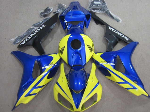 ABS 2006-2007 Blue Yellow Honda CBR1000RR Replacement Fairings Canada ABS 2006-2007 Blue Yellow Honda CBR1000RR Replacement Fairings Canada