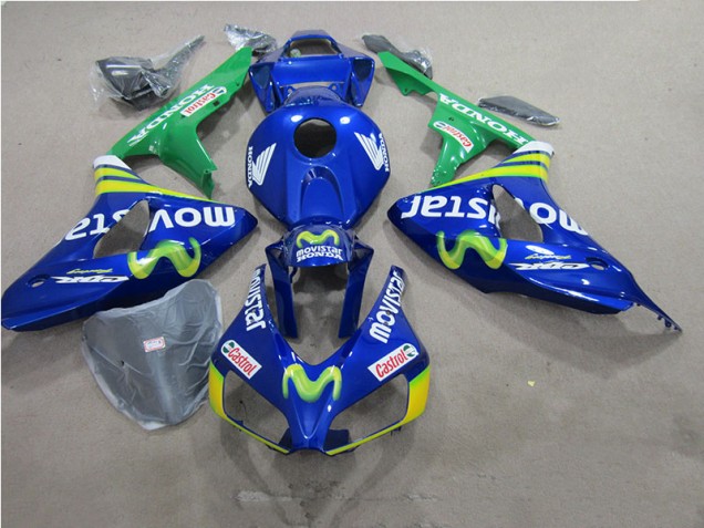 ABS 2006-2007 Blue Movistar Castrol Honda CBR1000RR Motorbike Fairings Canada ABS 2006-2007 Blue Movistar Castrol Honda CBR1000RR Motorbike Fairings Canada