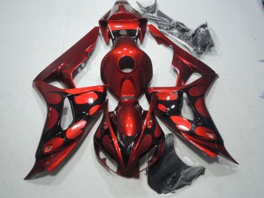 ABS 2006-2007 Red Black Honda CBR1000RR Bike Fairing Kit Canada