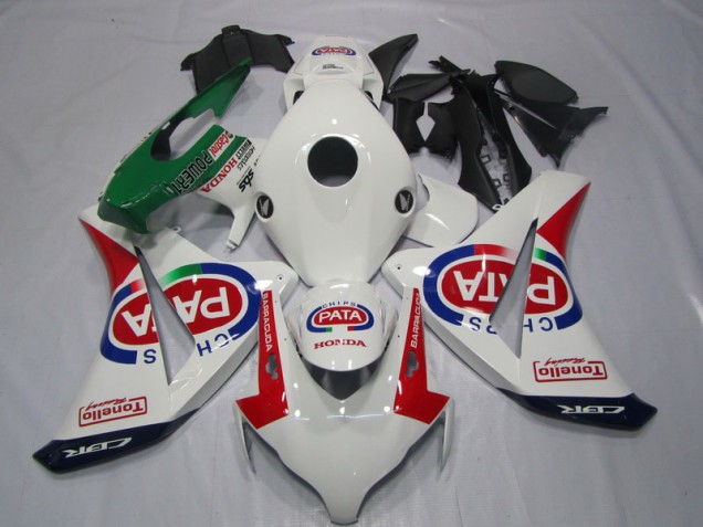 ABS 2008-2011 White Red PATA Honda CBR1000RR Motor Fairings Canada ABS 2008-2011 White Red PATA Honda CBR1000RR Motor Fairings Canada