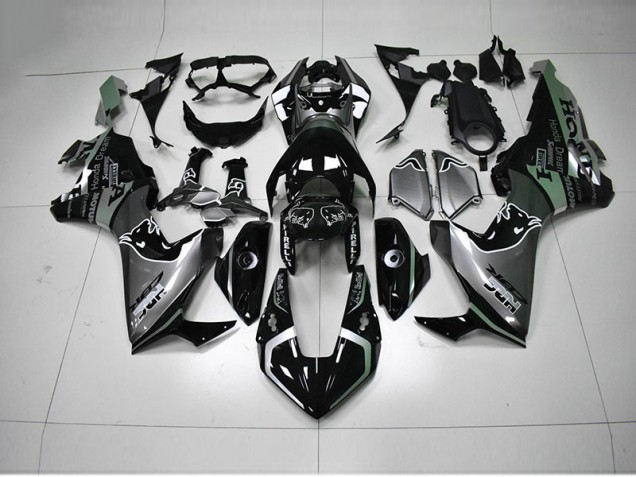 ABS 2017-2020 Black Silver HRC Honda CBR1000RR Bike Fairings Canada ABS 2017-2020 Black Silver HRC Honda CBR1000RR Bike Fairings Canada