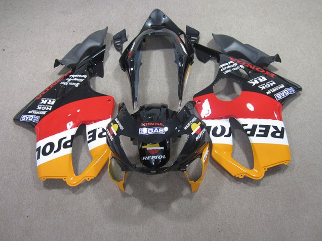 ABS 1999-2000 Red Black Repsol Honda CBR600 F4 Moto Fairings Canada ABS 1999-2000 Red Black Repsol Honda CBR600 F4 Moto Fairings Canada