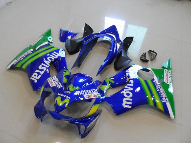 2004-2007 Blue Movistar Castrol Honda CBR600 F4i Bike Fairings Canada 2004-2007 Blue Movistar Castrol Honda CBR600 F4i Bike Fairings Canada