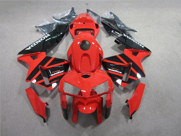 ABS 2005-2006 Red Black Honda CBR600RR Replacement Fairings Canada ABS 2005-2006 Red Black Honda CBR600RR Replacement Fairings Canada