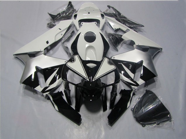 ABS 2005-2006 Black White Honda CBR600RR Motorcycle Fairings Canada ABS 2005-2006 Black White Honda CBR600RR Motorcycle Fairings Canada