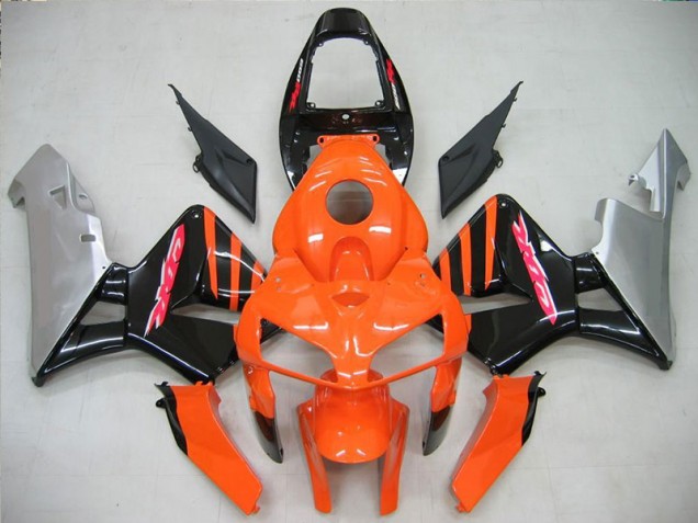 ABS 2005-2006 Orange Black Honda CBR600RR Motorcycle Fairing Canada ABS 2005-2006 Orange Black Honda CBR600RR Motorcycle Fairing Canada