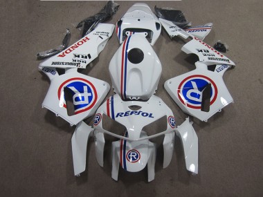 ABS 2005-2006 White Blue Repsol Honda CBR600RR Bike Fairing Kit Canada
