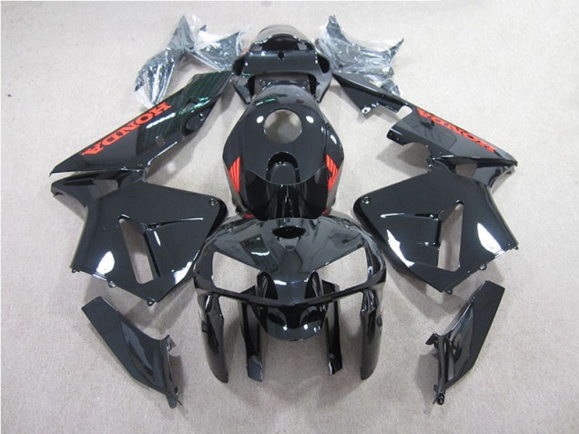ABS 2005-2006 Black with Red Honda CBR600RR Motorcycle Bodywork Canada ABS 2005-2006 Black with Red Honda CBR600RR Motorcycle Bodywork Canada