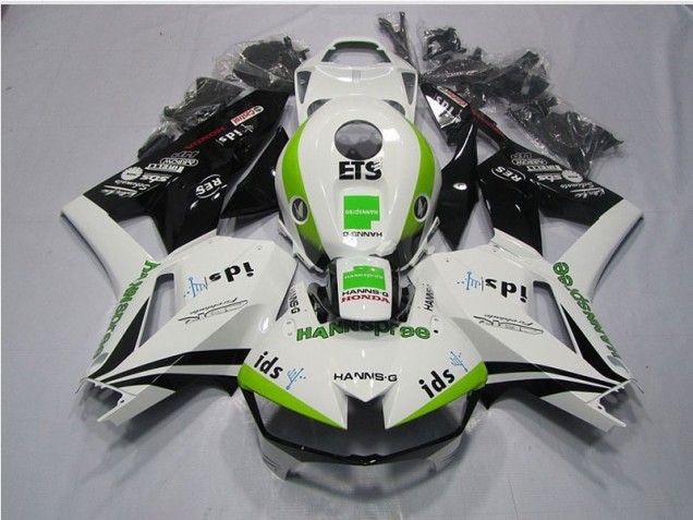 ABS 2013-2021 White Green Hannspree ETS Honda CBR600RR Motorcycle Replacement Fairings Canada ABS 2013-2021 White Green Hannspree ETS Honda CBR600RR Motorcycle Replacement Fairings Canada