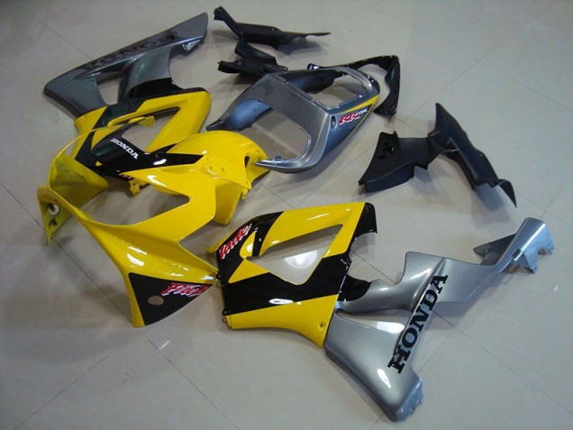 ABS 2000-2001 Yellow Silver Honda CBR900RR 929 Motorcycle Fairing Canada ABS 2000-2001 Yellow Silver Honda CBR900RR 929 Motorcycle Fairing Canada